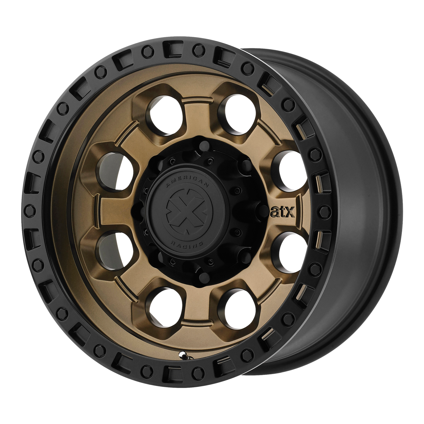 17x9 ATx Series Ax201 Matte Bronze With Black Lip Wheel 6x5.5 (-12mm)