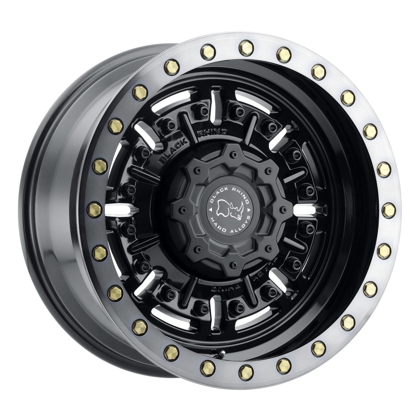 20x9.5 Black Rhino ABRAMS GLOSS GUN BLK W/ MACH DARK TINT Wheel 8x180 (-18mm)