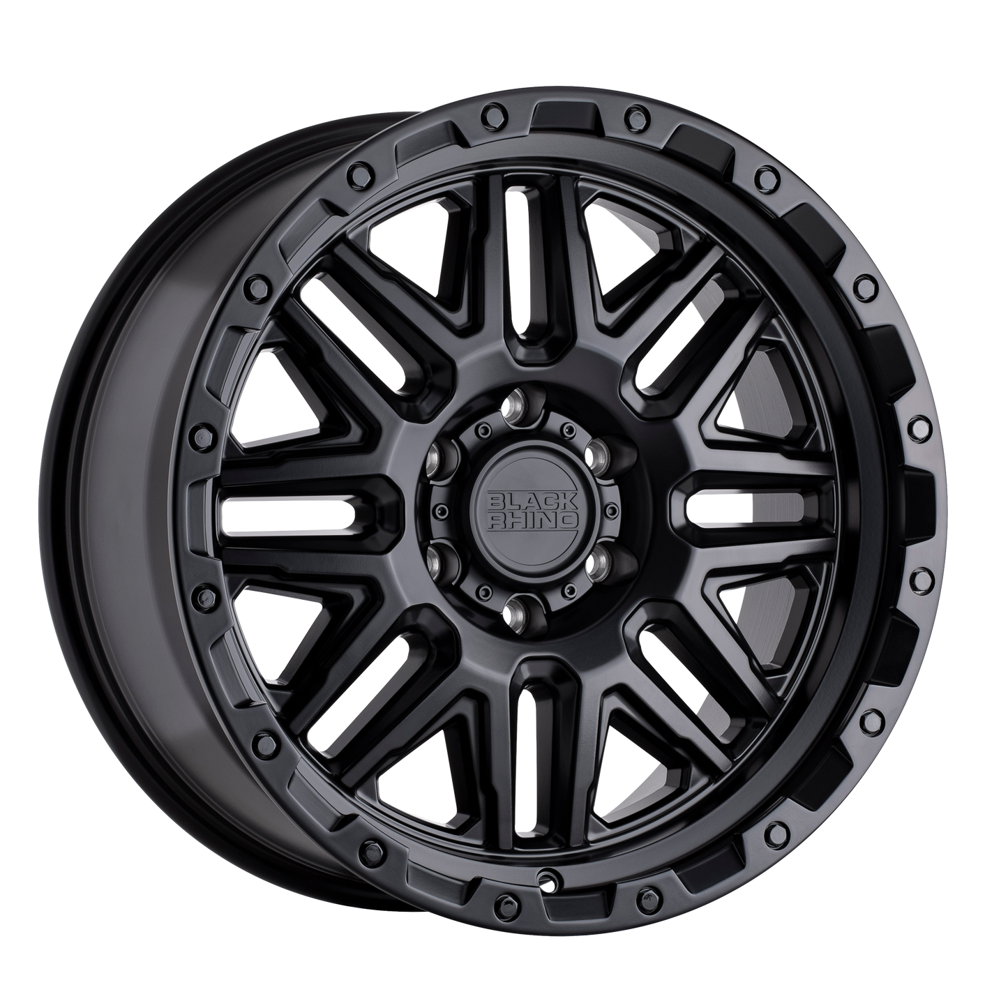 18x9 Black Rhino ALAMO MATTE BLACK W/ BLACK BOLTS Wheel 5x150 (12mm)