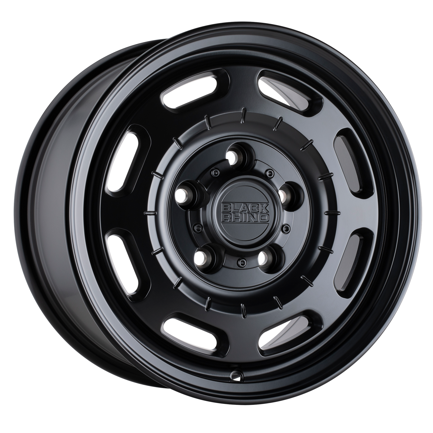 17x8 Black Rhino BANDOLIER MATTE BLACK Wheel 6x130 (38mm)