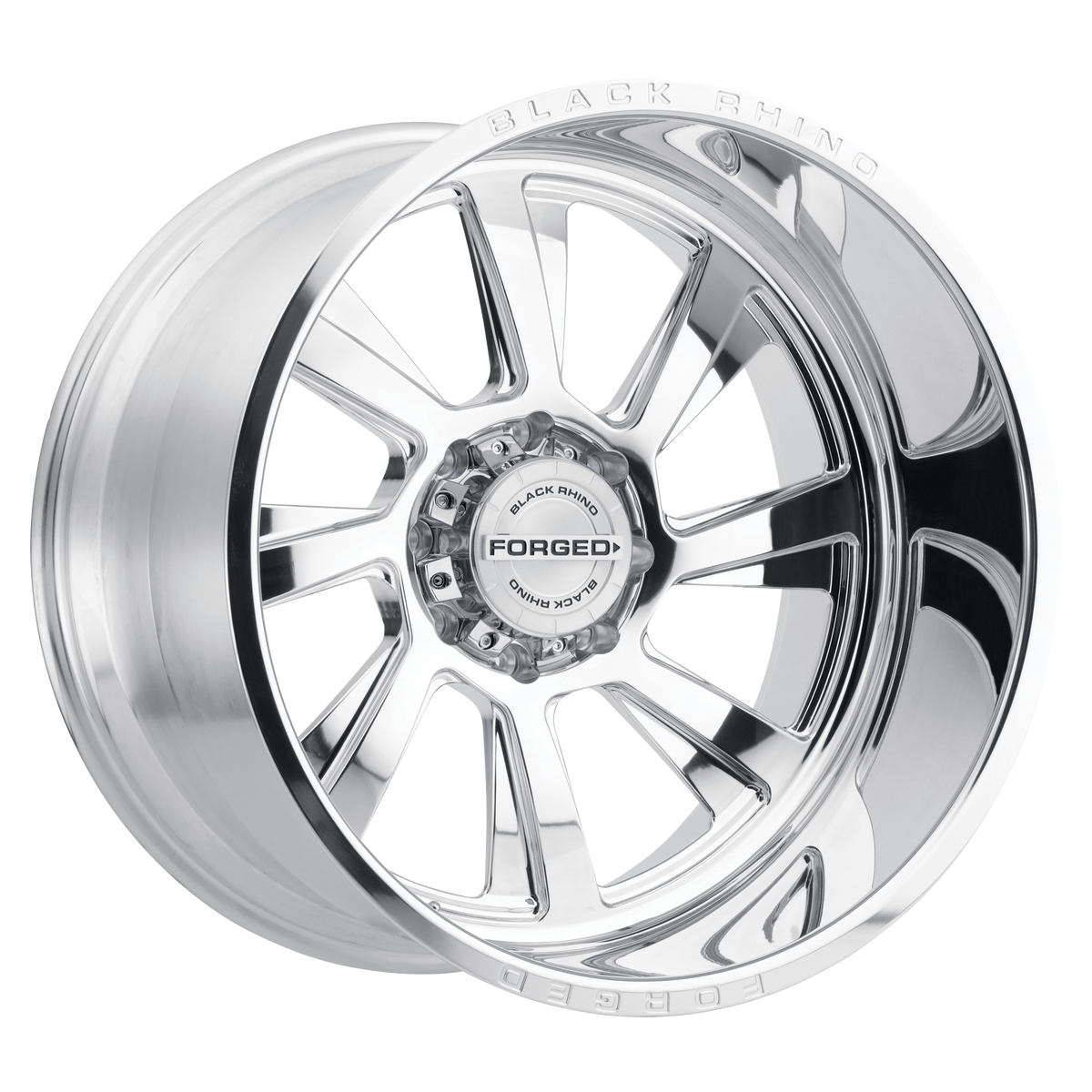 24x14 Black Rhino BLASTER POLISHED - DIRECTIONAL Wheel 6x5.5 (-76mm)