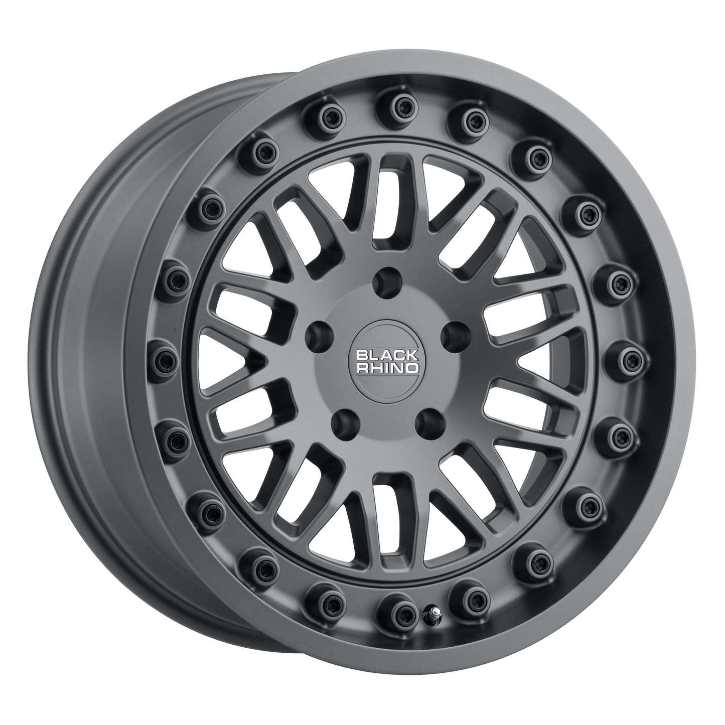 22x11.5 Black Rhino FURY MATTE GUNMETAL Wheel 5x5 (-44mm)