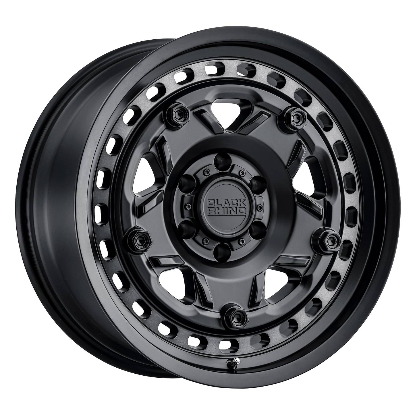 20x9 Black Rhino GRANGE MATTE BLACK W/ MACHINED TINT RING Wheel 5x5.5 (2mm)