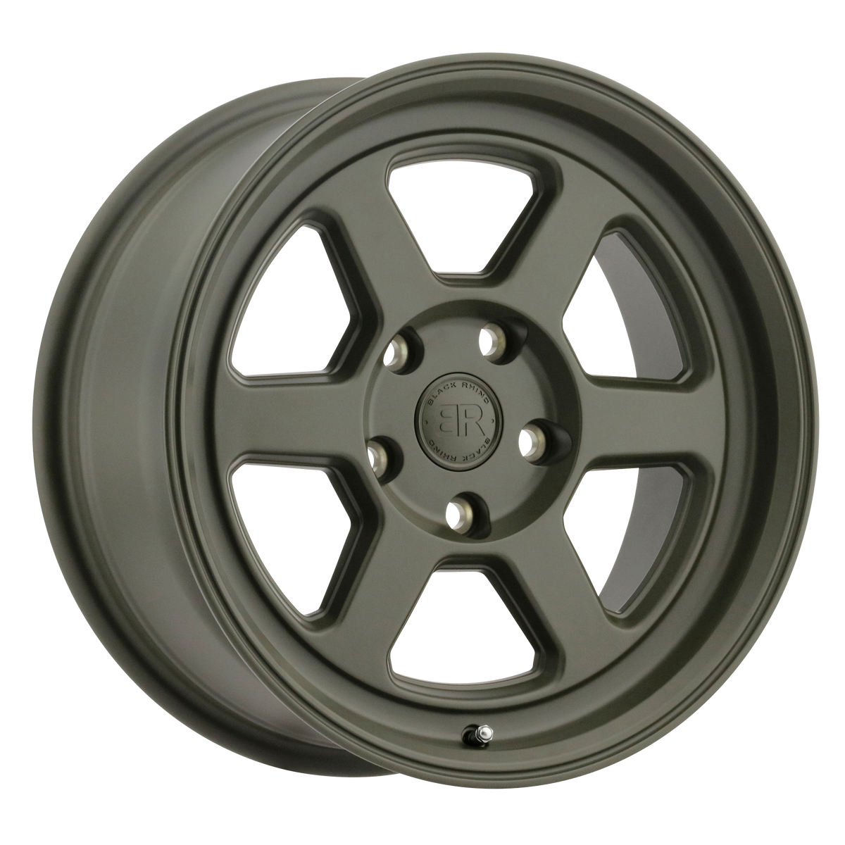 16x7 Black Rhino RUMBLE OLIVE DRAB GREEN Wheel 5x100 (15mm)