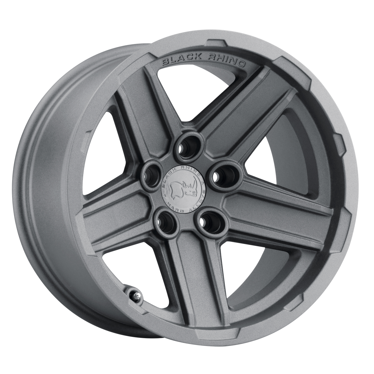 17x9.5 Black Rhino RECON TExTURED GUNMETAL Wheel 5x5 (-32mm)