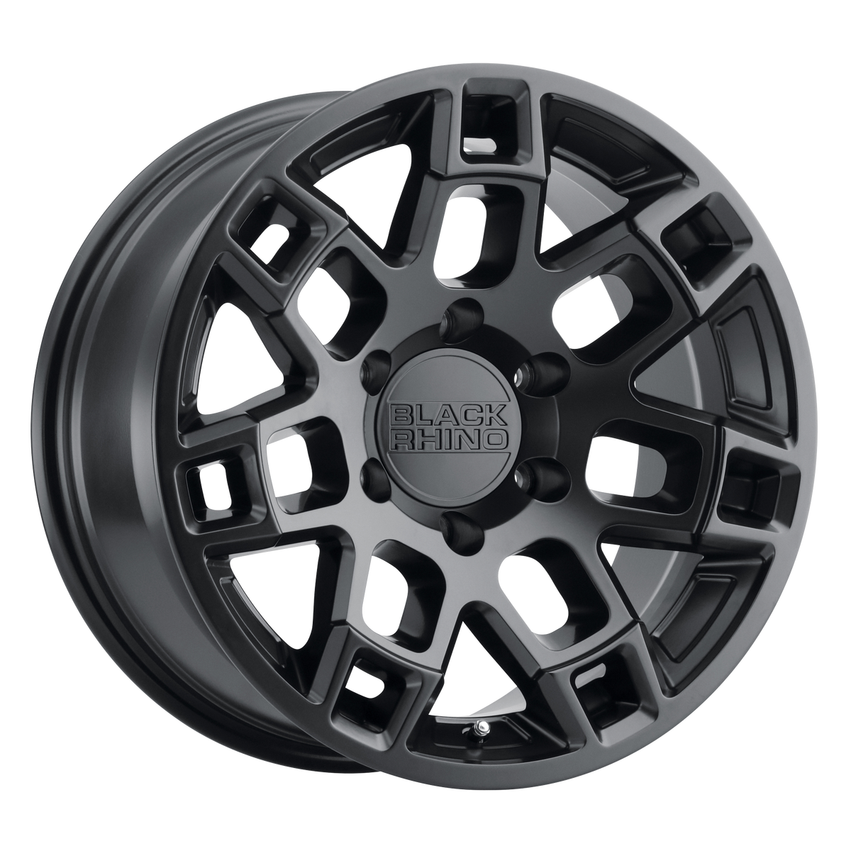 17x8.5 Black Rhino RIDGE MATTE BLACK Wheel 6x5.5 (-18mm)