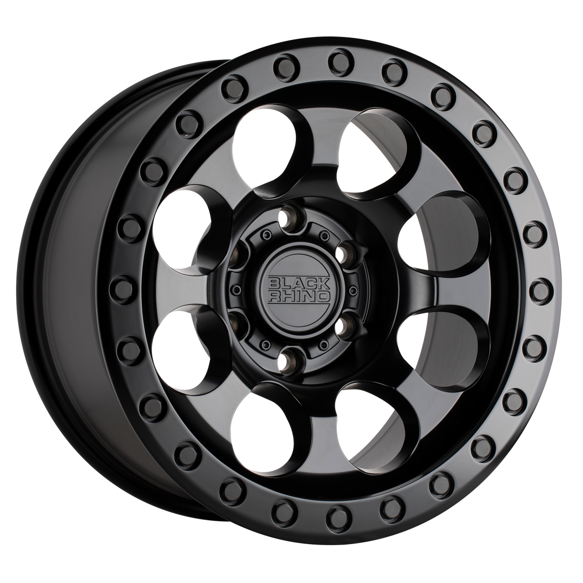 17x8.5 Black Rhino RIOT MATTE BLACK Wheel 8X6.5 (-38mm)