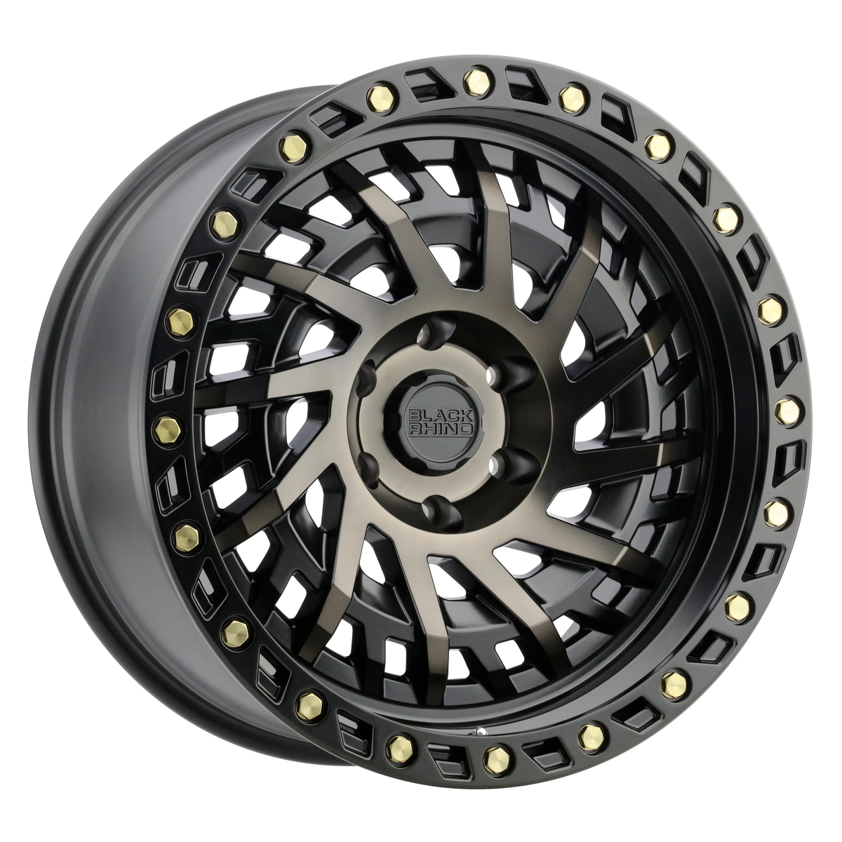 20x9.5 Black Rhino SHREDDER MATTE BLK W/ MACHINED DARK TINT Wheel 5x5.5 (0mm)