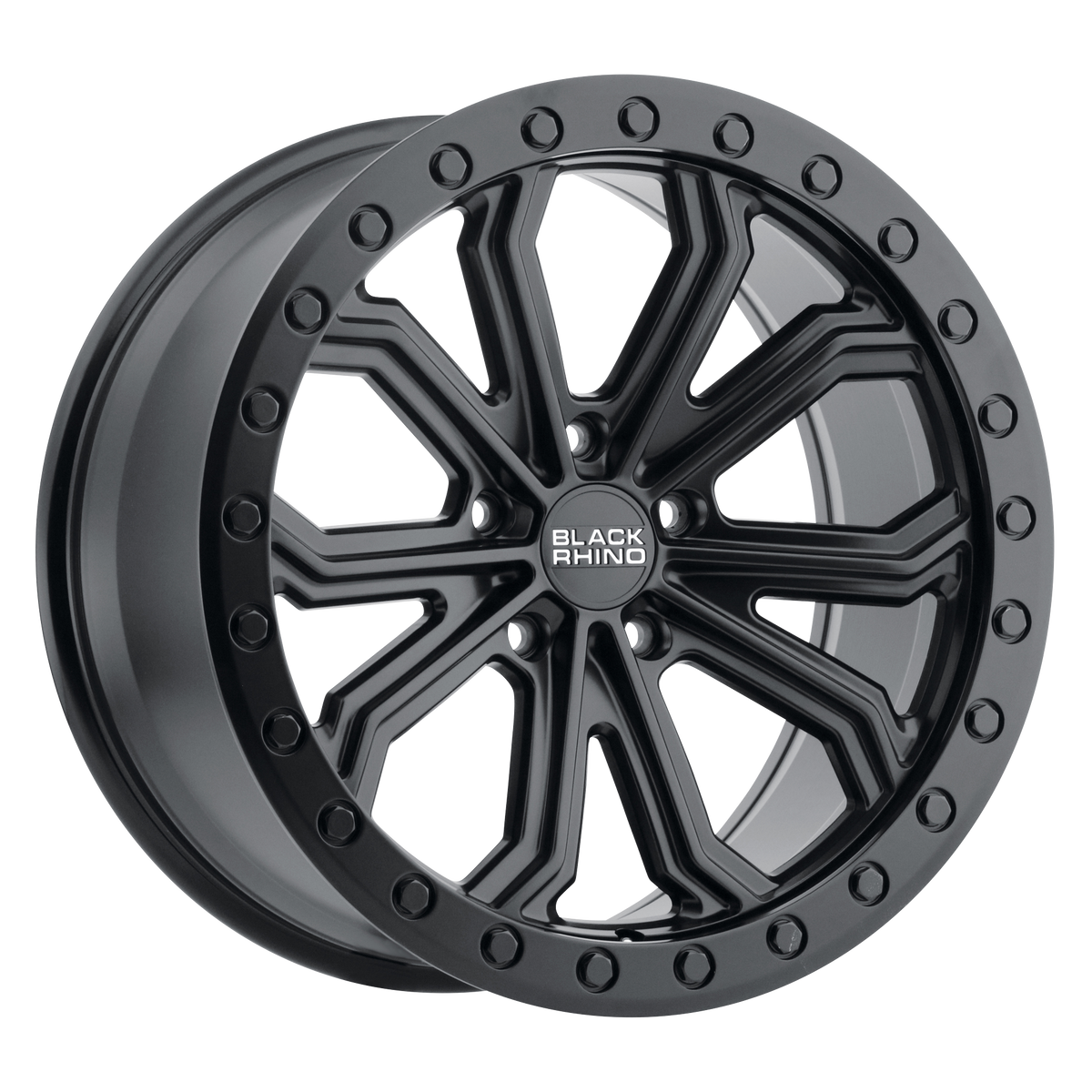 18x8 Black Rhino TRABUCO MATTE BLACK Wheel 5x120 (25mm)