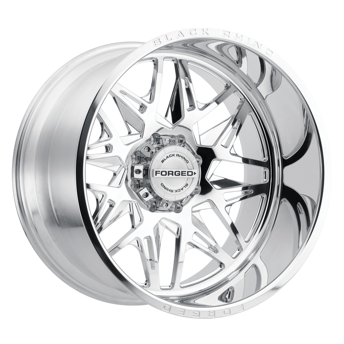 24x14 Black Rhino TWISTER POLISHED DIRECTIONAL Wheel 6x5.5 (-76mm)
