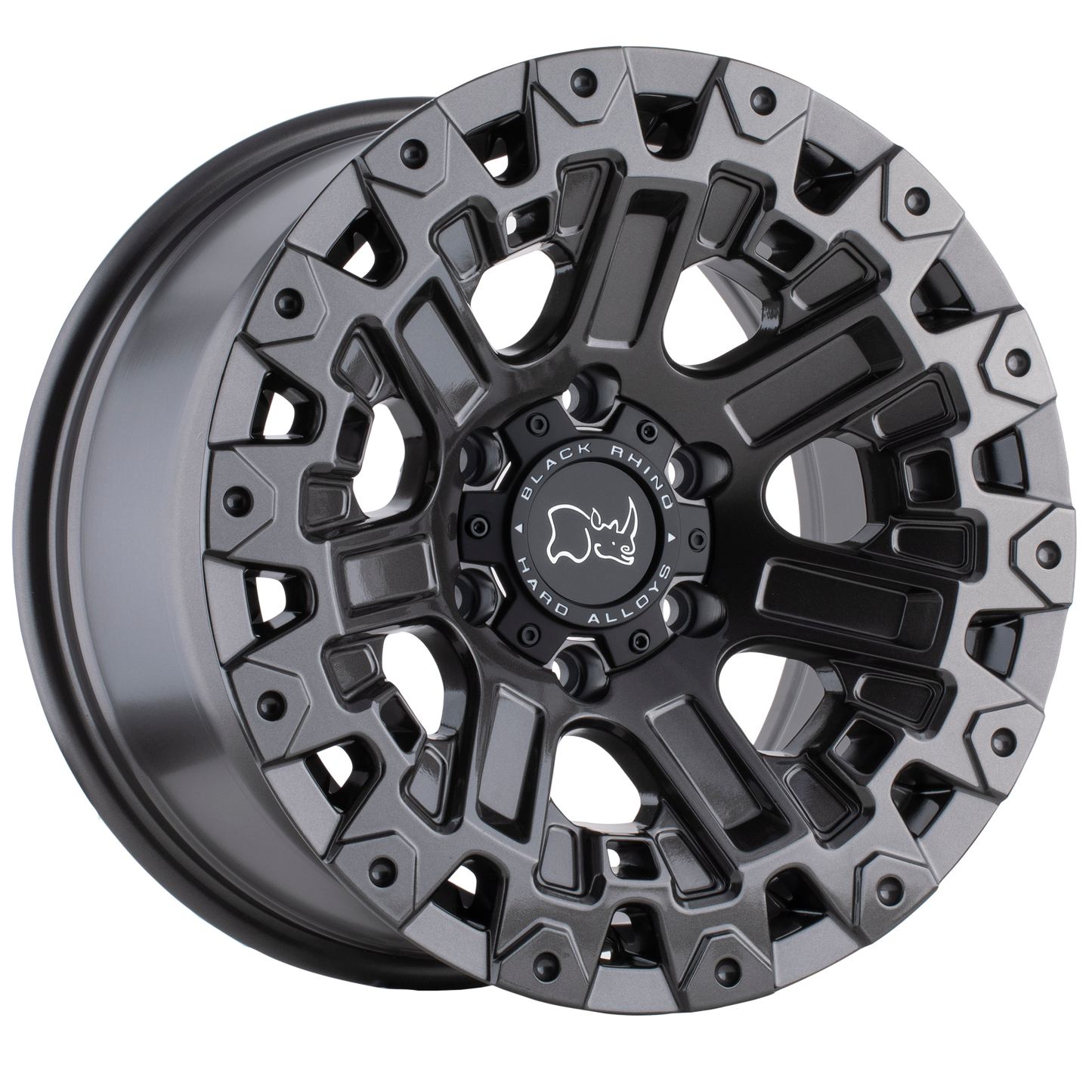 17x9.5 Black Rhino OZARK GLOSS GUNMETAL Wheel 6x5.5 (-18mm)