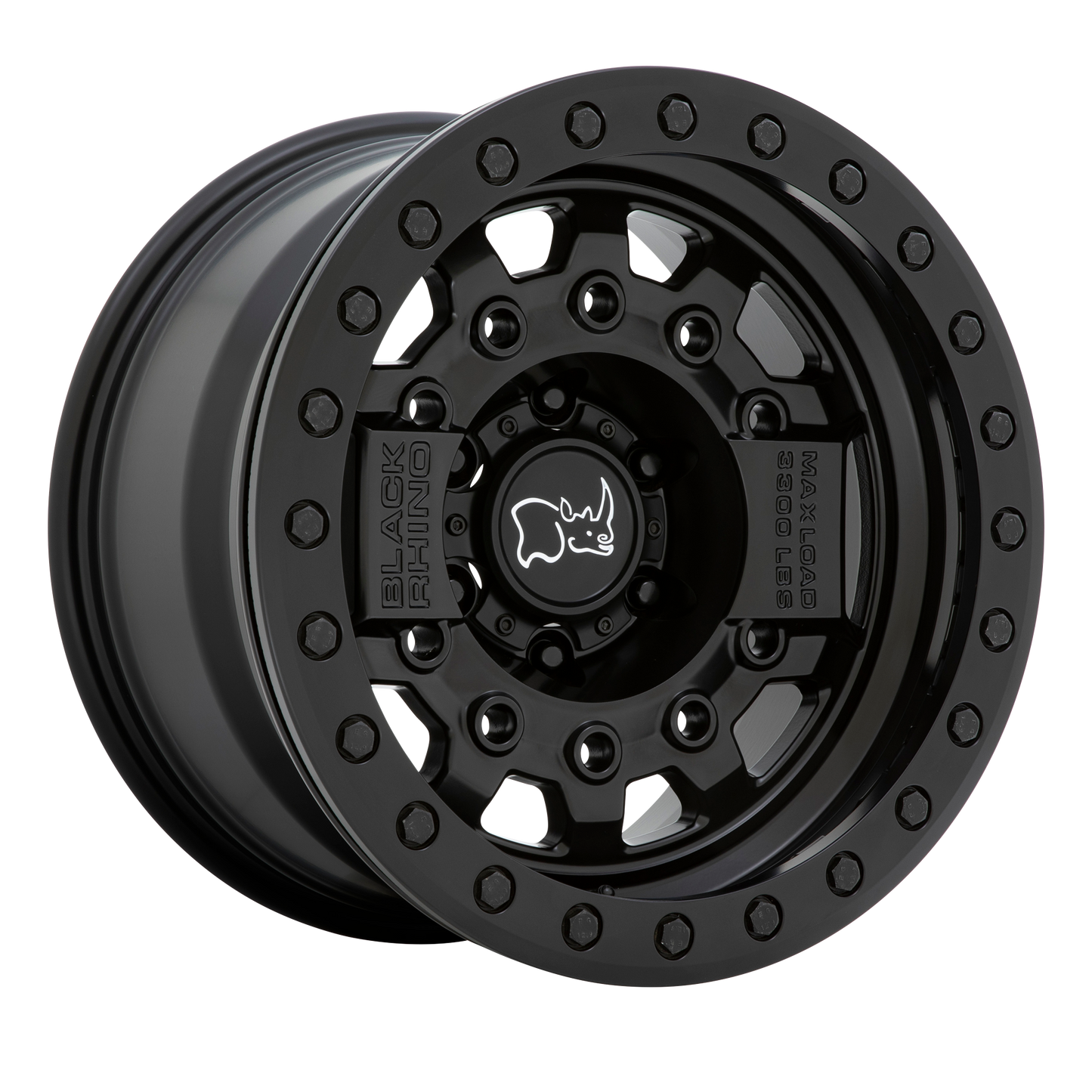 17x8.5 Black Rhino AVENGER BEADLOCK MATTE BLK W/ BLK HW Wheel 6x5.5 (0mm)