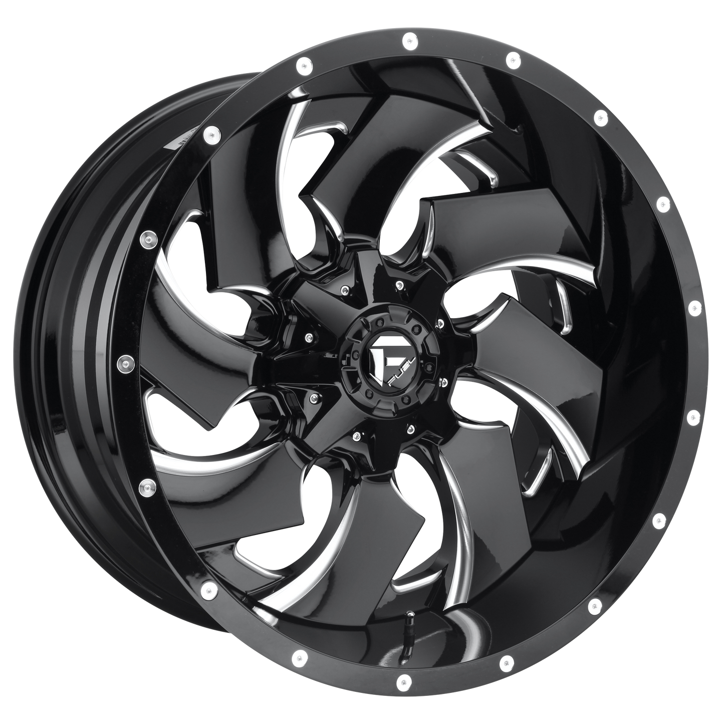 24x12 Fuel D239 Cleaver Gloss Black Milled Wheel 6x135/6x5.5 (-44mm)