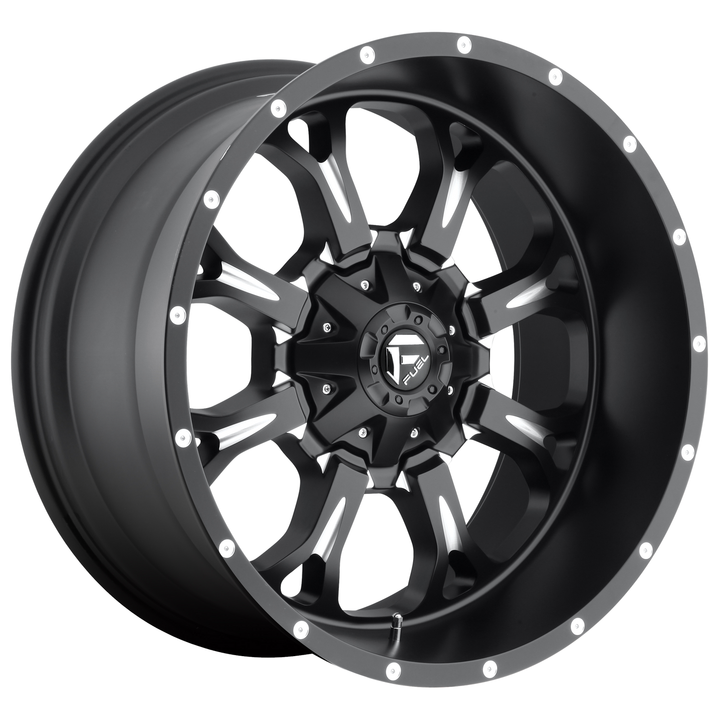 18x9 Fuel D517 Krank Matte Black & Milled Wheel 5x5.5/5x150 (1mm)