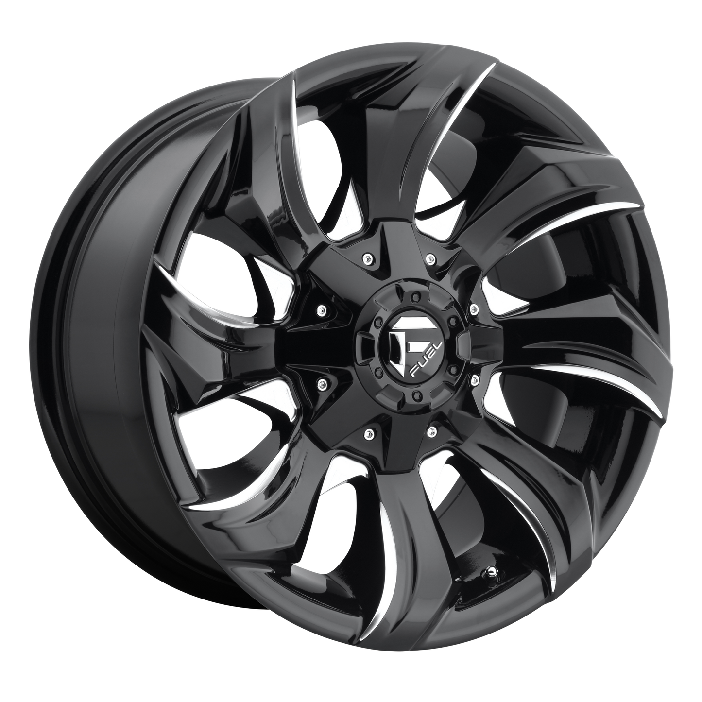 20x9 Fuel D571 Strykr Gloss Black & Milled Wheel 5x5.5/5x150 (20mm)