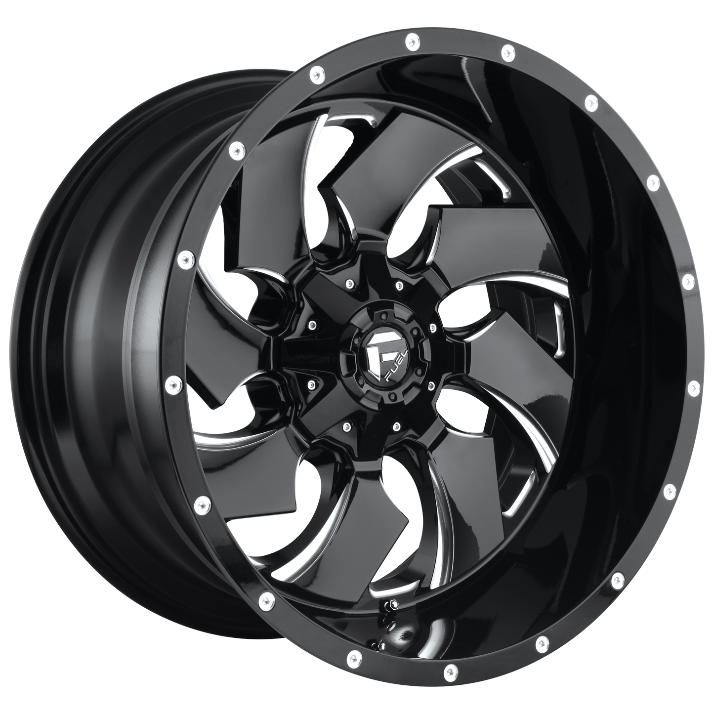 18x9 Fuel D574 Cleaver Gloss Black & Milled Wheel 5x5.5/5x150 (20mm)