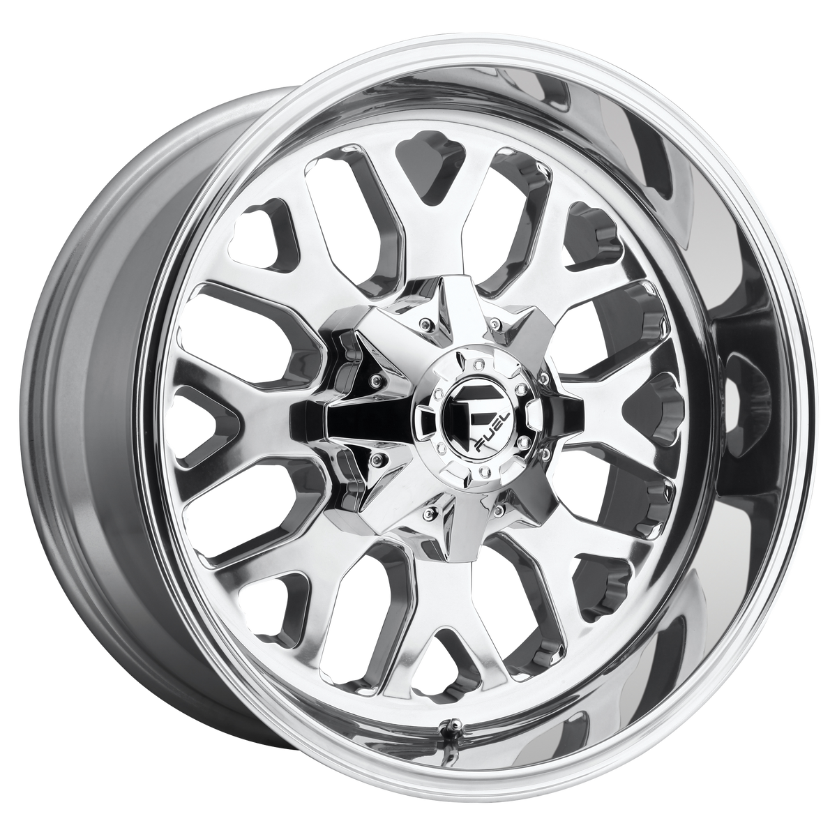 20x12 Fuel D586 Titan Polished Wheel 5x5.5/5x150 (-43mm)