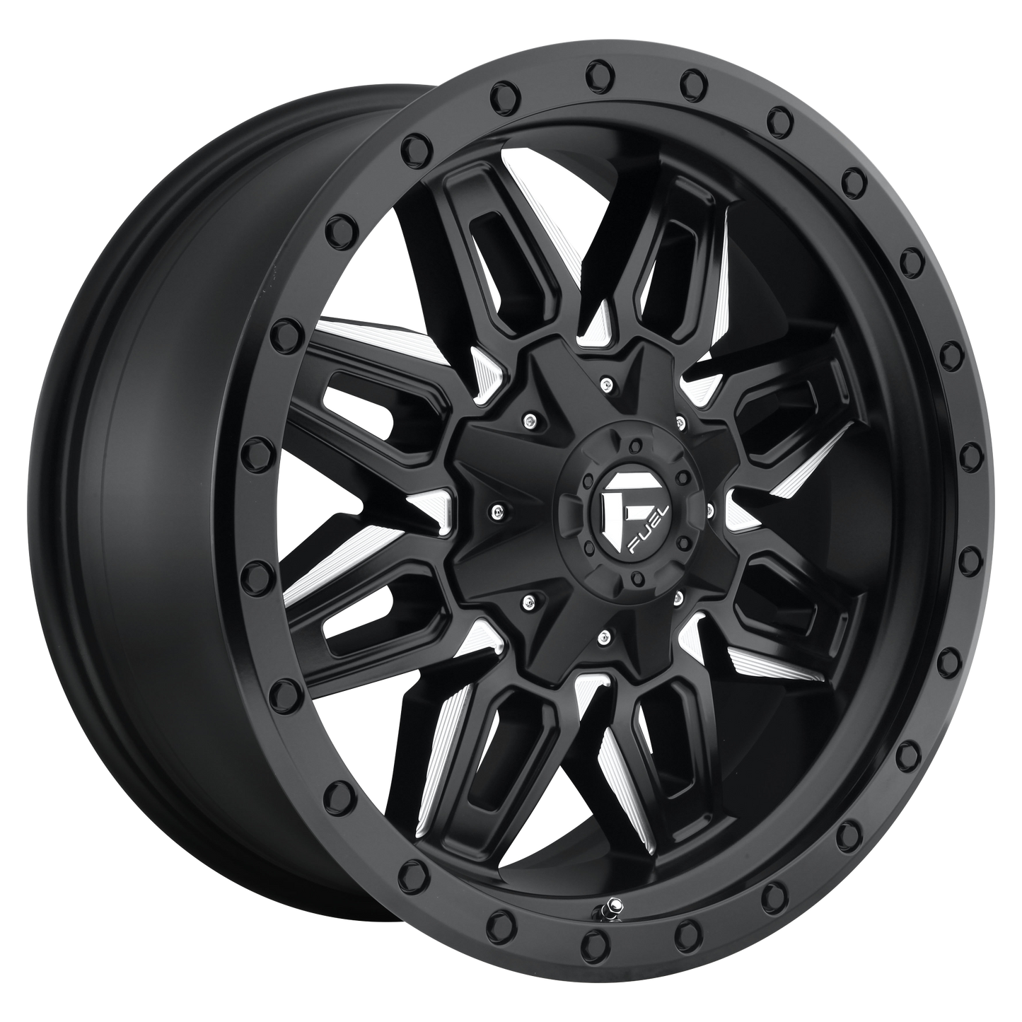 18x9 Fuel D591 Neutron Matte Black & Milled Wheel 5x5.5/5x150 (1mm)