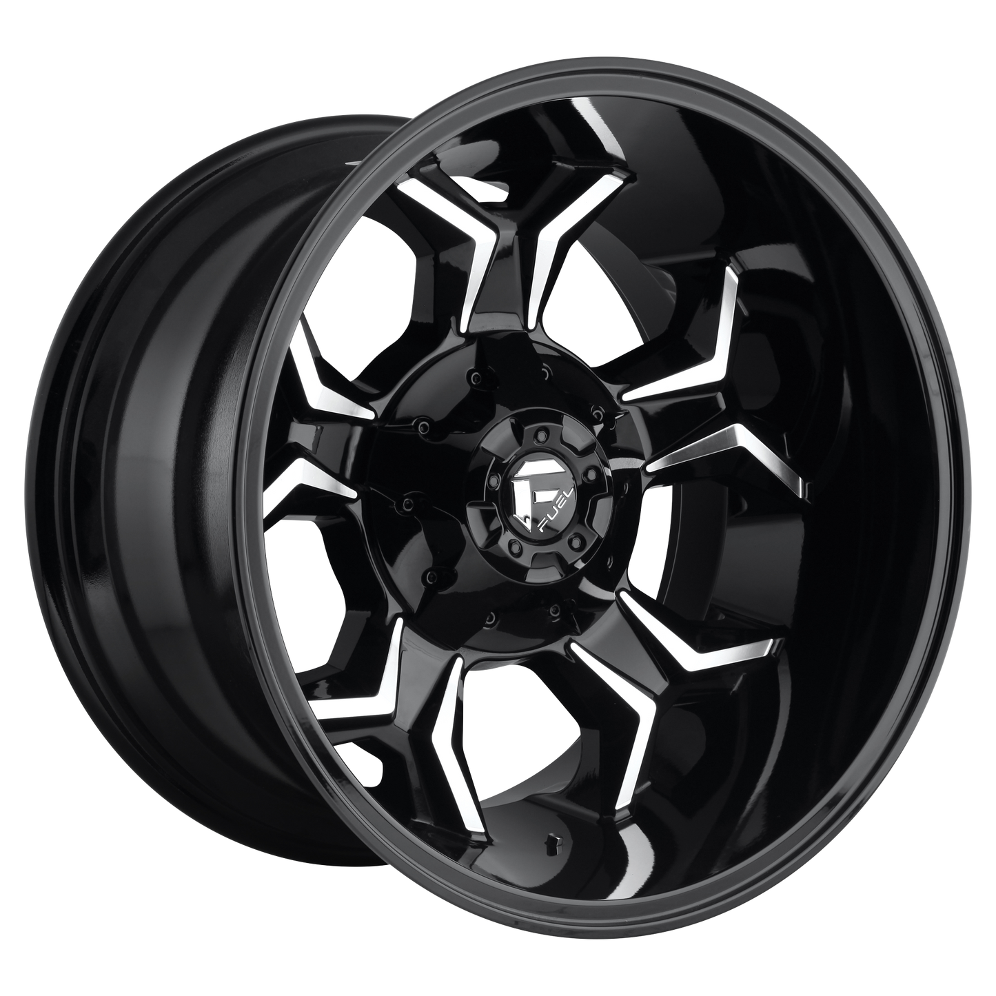 20x10 Fuel D606 Avenger Gloss Black Milled Wheel 5x4.5/5x5 (-18mm)