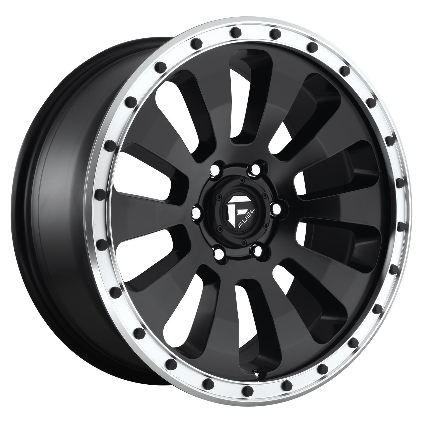 20x9 Fuel D629 TACTIC MATTE BLACK MACHINED RING Wheel 6x5.5 (20mm)