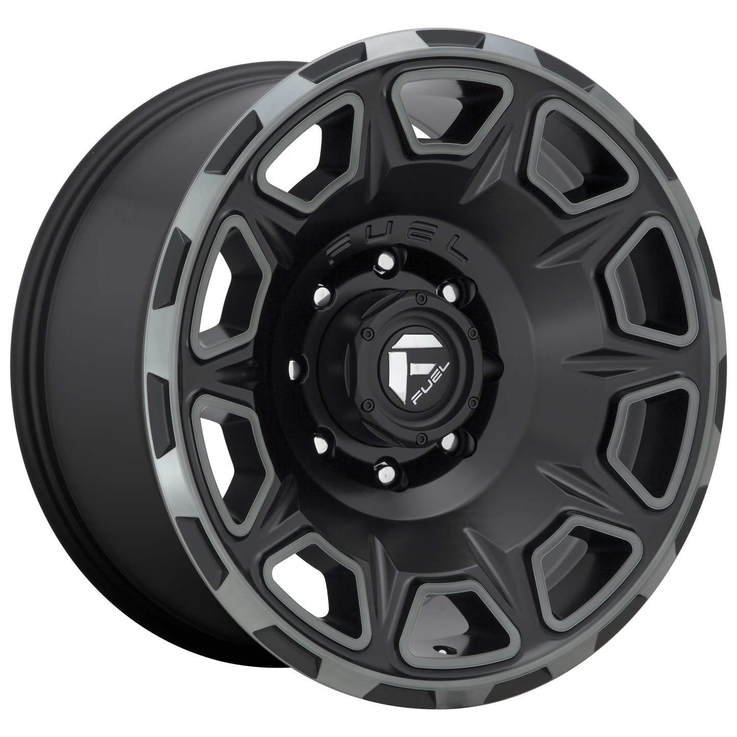 20x9 Fuel D686 VENGEANCE MATTE BLACK DOUBLE DARK TINT Wheel 5x5 (1mm)