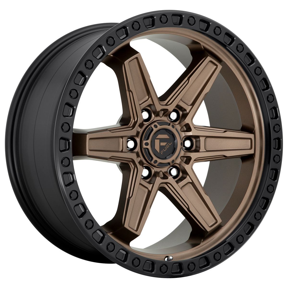 18x9 Fuel D699 KICKER MATTE BRONZE BLACK BEAD RING Wheel 5x5 (1mm)