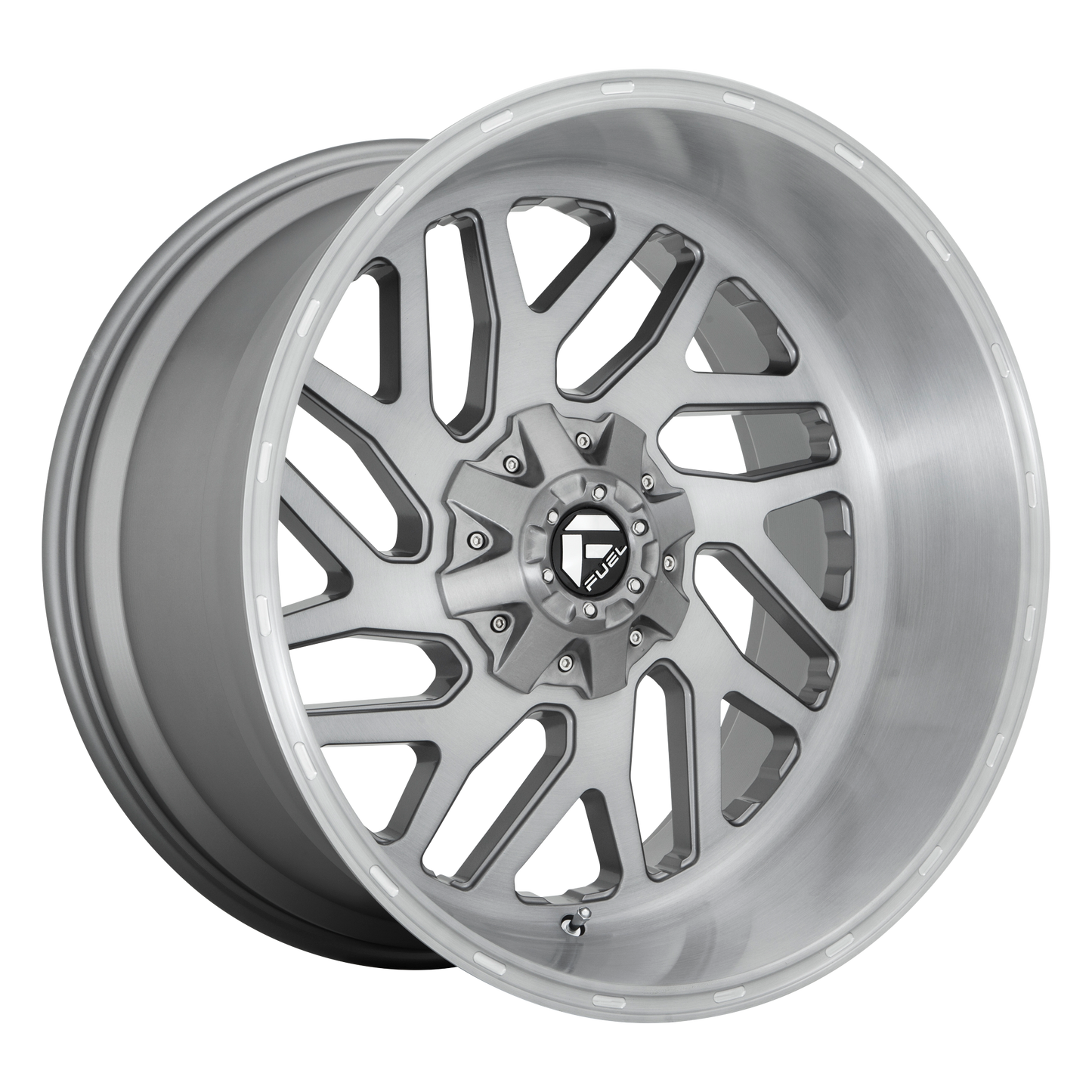 22x12 Fuel D715 TRITON PLAT BRUSH GUN MTL TINT Wheel 8x170 (-43mm)