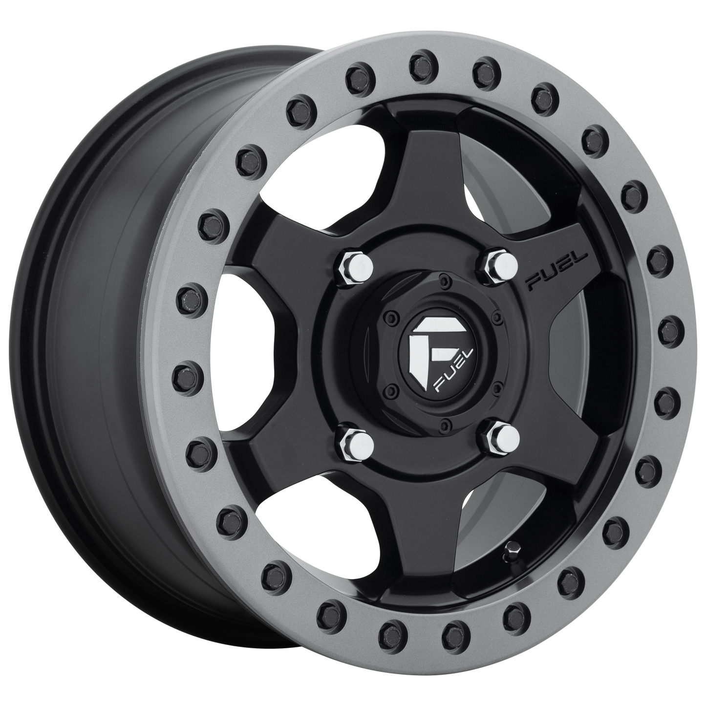15x7 Fuel UTV D914 Gatling Matte Black BEADLOCK Wheel 4x156 (55mm)