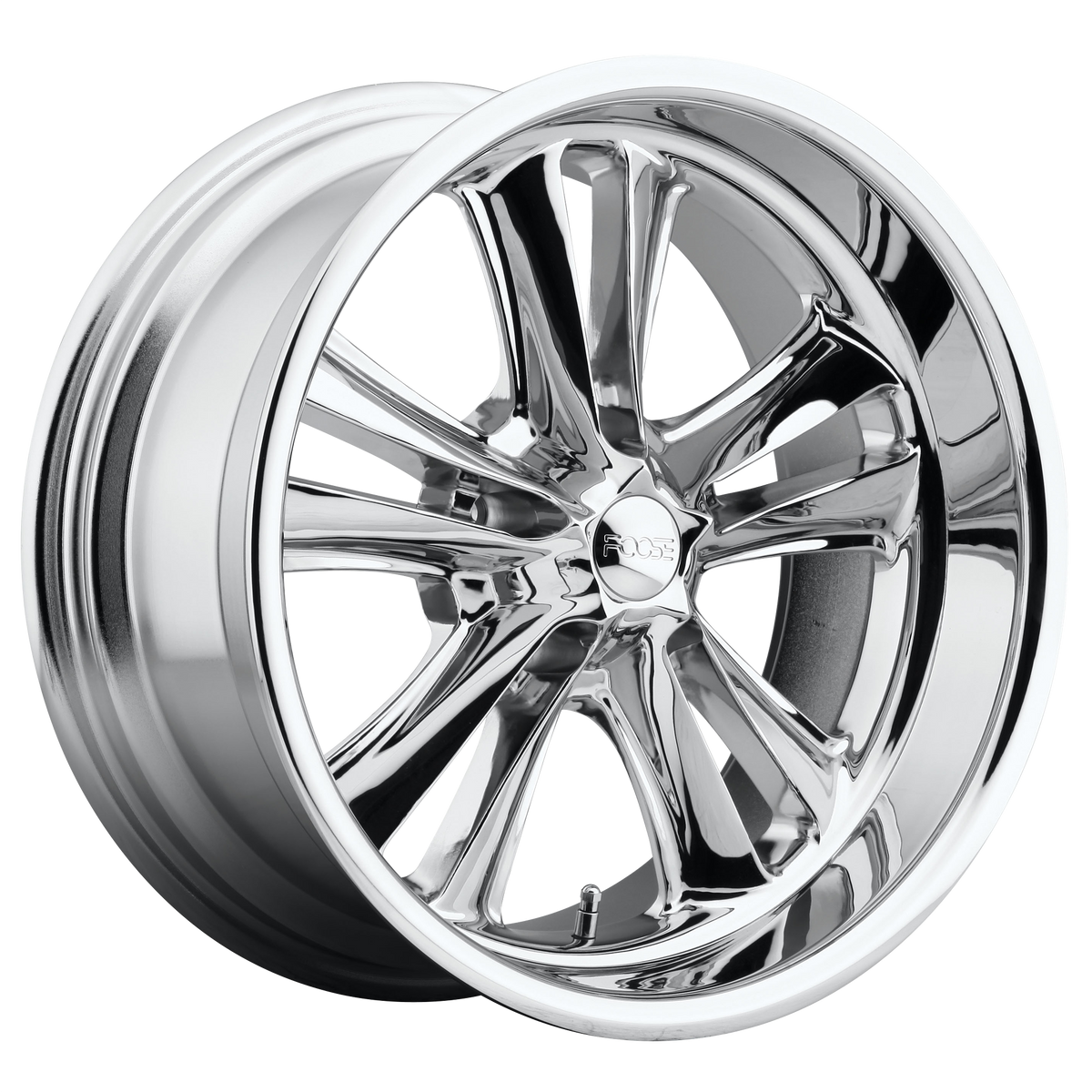 18x8 Foose F097 KNUCKLE CHROME PLATED Wheel 5x4.5 (1mm)
