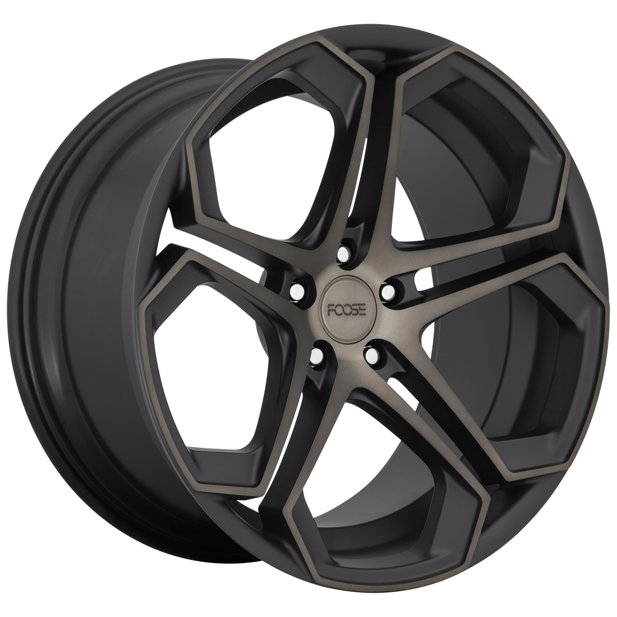 20x9 Foose F168 IMPALA MATTE MACHINED DOUBLE DARK TINT Wheel 5x108 (38mm)