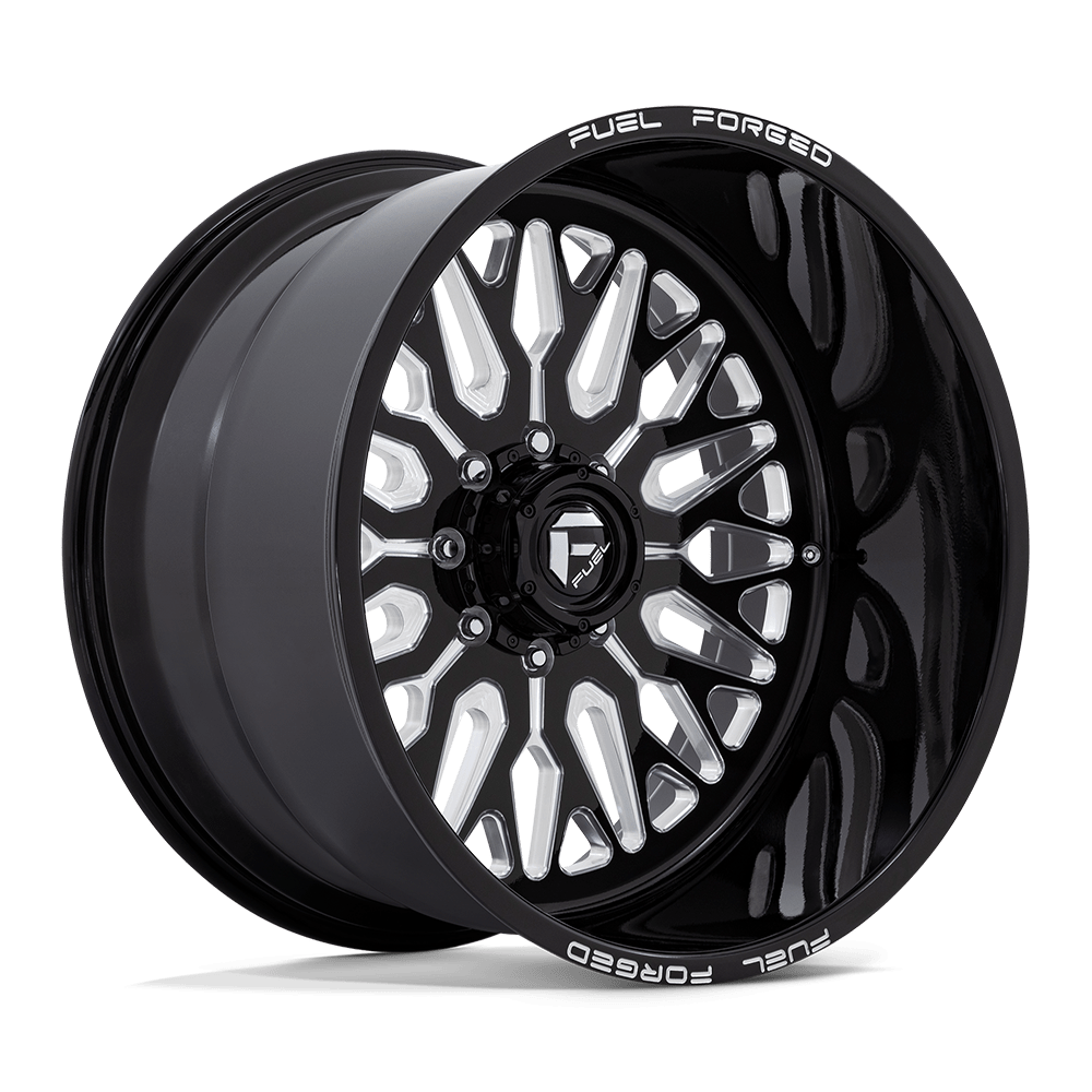 26x12 Fuel Off-Road FF109 Grin Black Milled FORGED Wheel 8x170 (-40mm)
