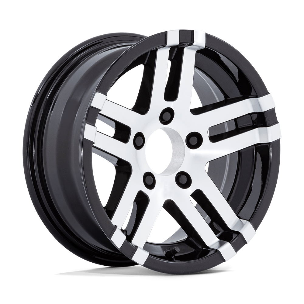 15x6 Helo HE821 Big Dog Gloss Black Machined Wheel 6x5.5 (-6mm)