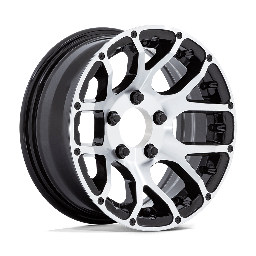 14x6 Helo HE825 Tease Gloss Black Machined Wheel 5x4.5 (-6mm)