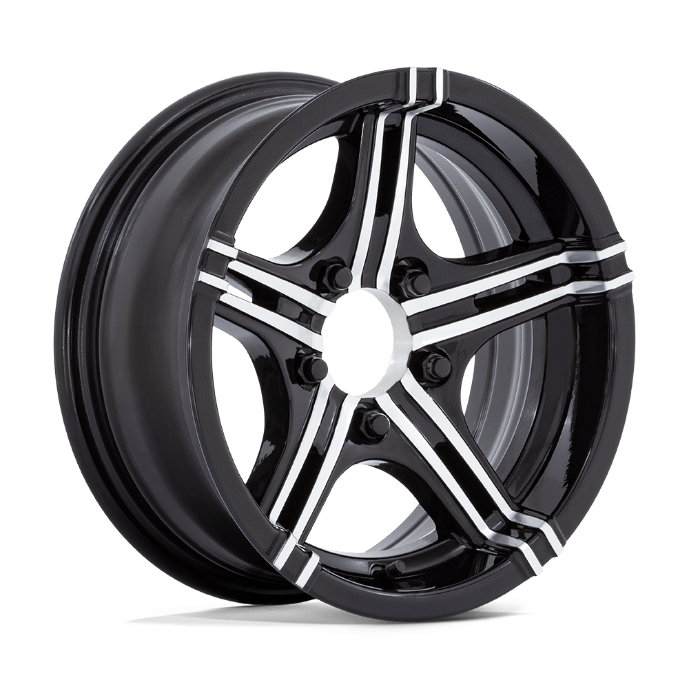 14x6 Helo HE827 Pace Gloss Black Machined Wheel 5x4.5 (-6mm)