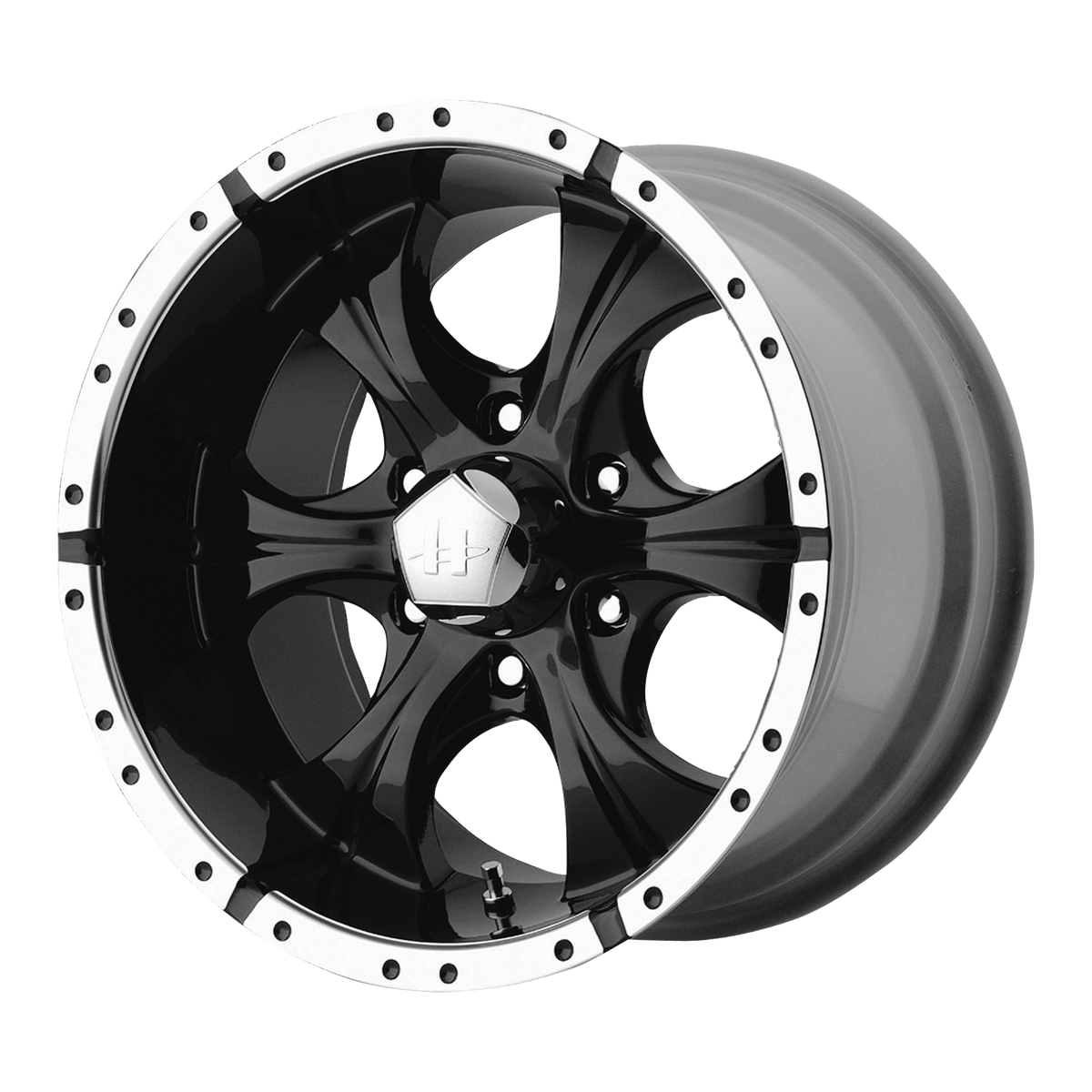 18x9 Helo HE791 MAxx Gloss Black Machined Wheel 6x5.5 (18mm)
