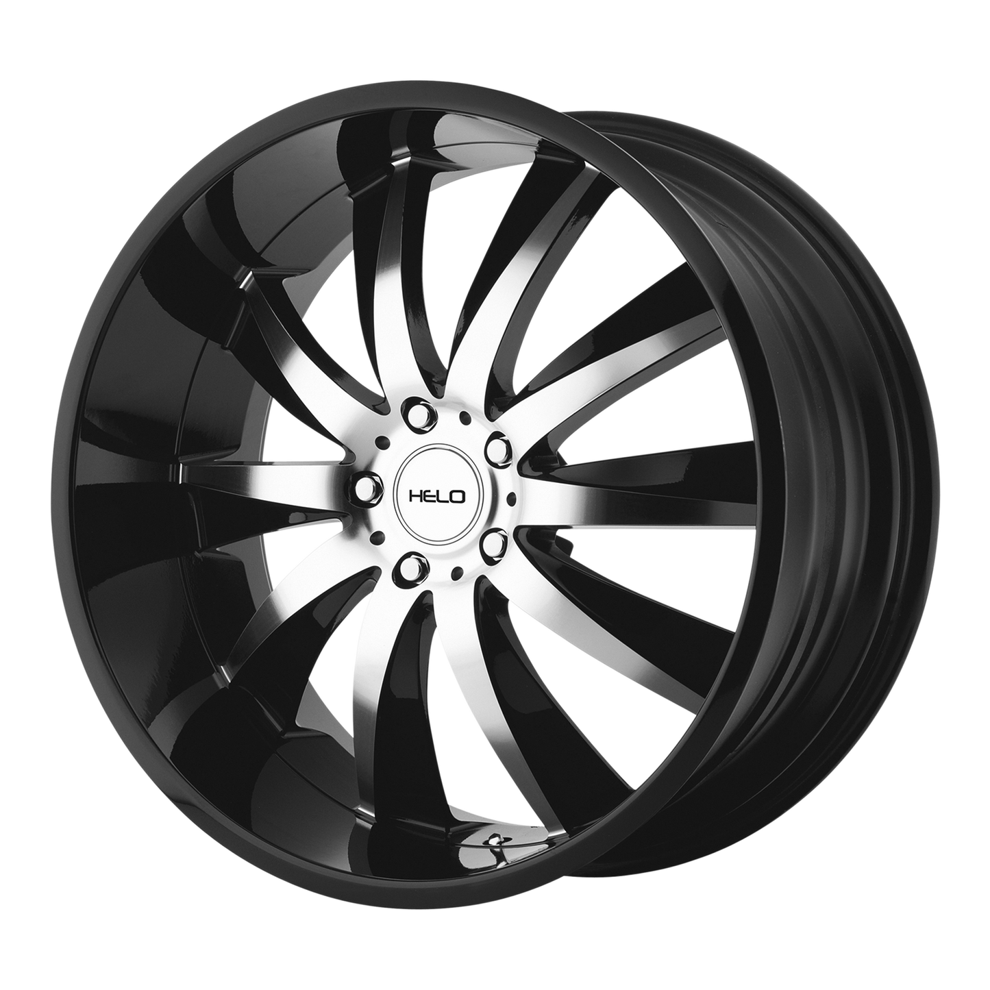 20x8.5 Helo HE851 Black Machined Wheel 5x115 (15mm)