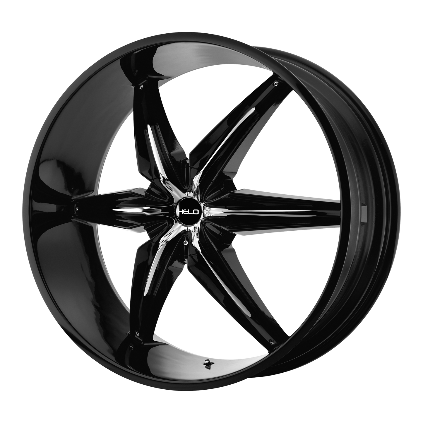 24x9.5 Helo HE866 Gloss Black W/Accents Wheel 5x4.75/5x5 (10mm)