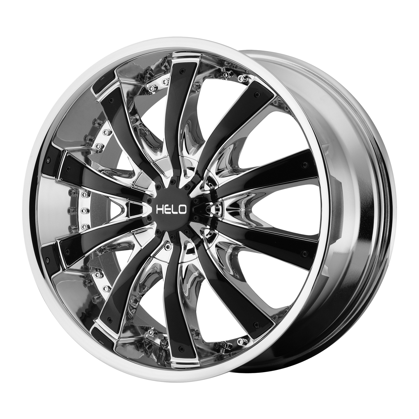 22x9.5 Helo HE875 Chrome W/Accents Wheel 5x4.75/5x5 (15mm)