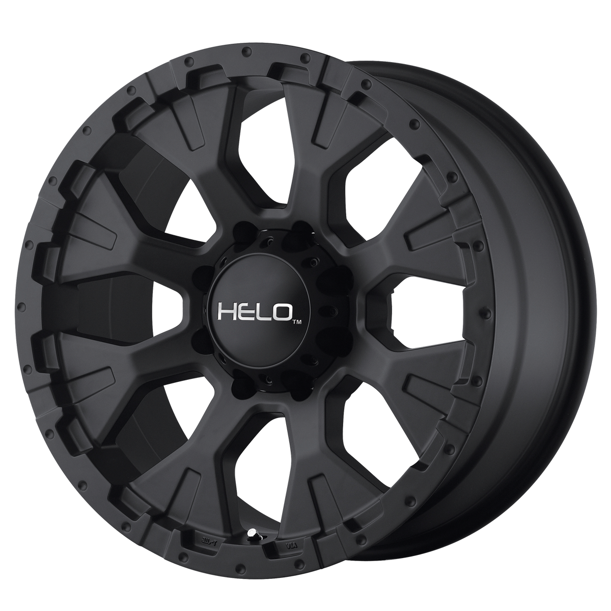 17x9 Helo HE878 Satin Black Wheel 5x5 (-12mm)