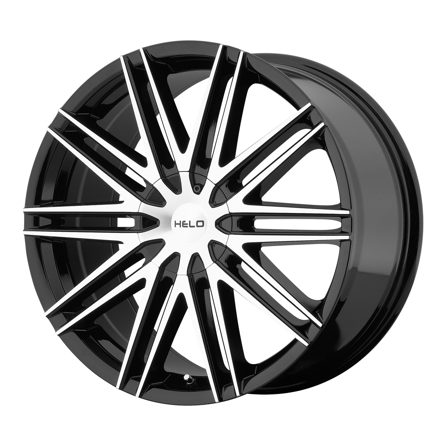 16x7 Helo HE880 Gloss Black Machined Face Wheel BLANK (21mm)