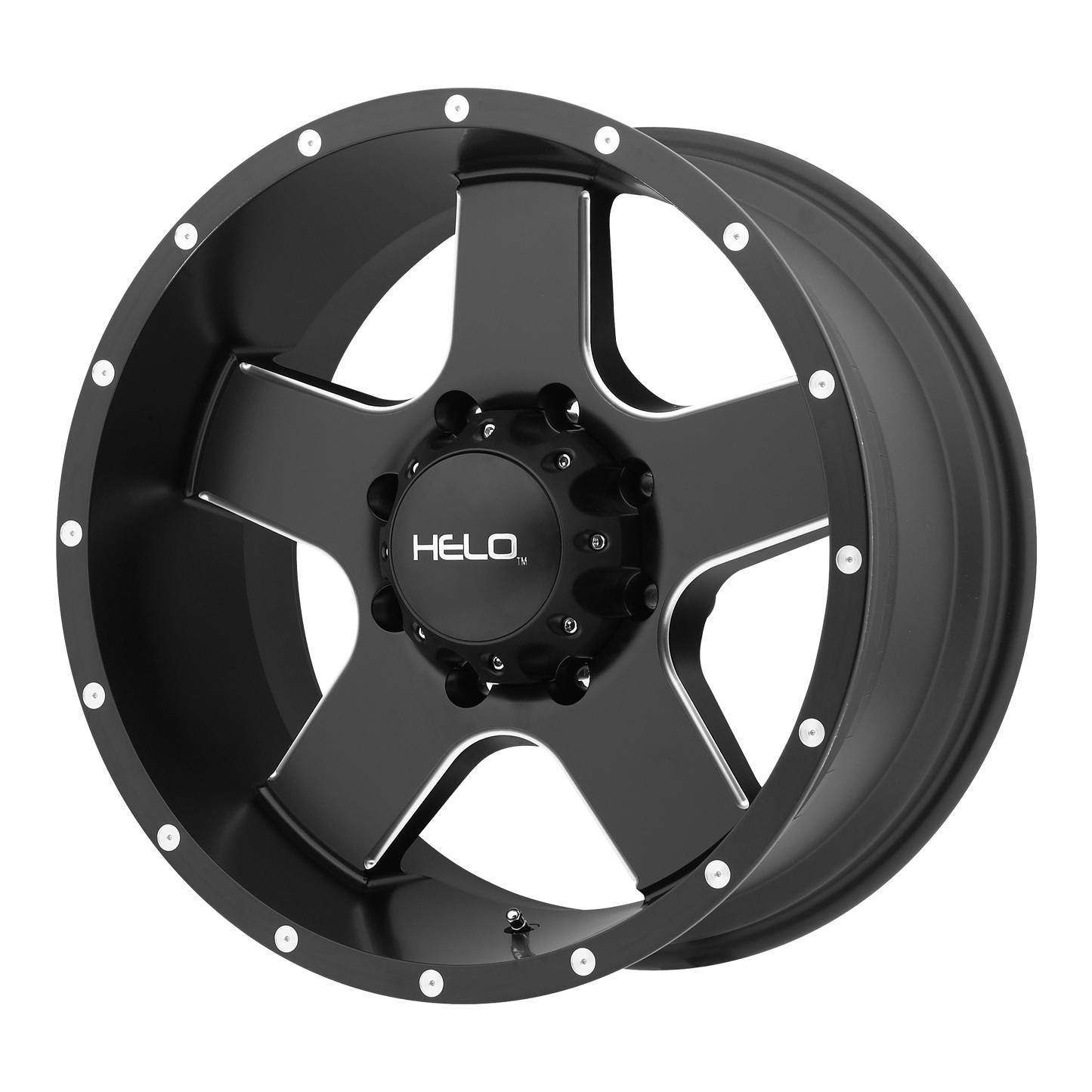 18x9 Helo HE886 Black Milled Wheel 8x6.5 (18mm)