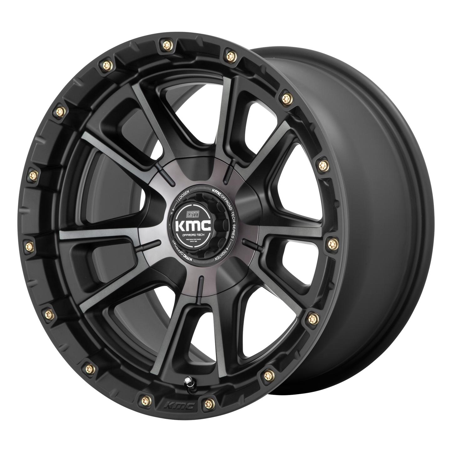 20x9 KMC KM100 SYNC Satin Black W/ Gray Tint Wheel 6x120/6x5.5 (0mm)