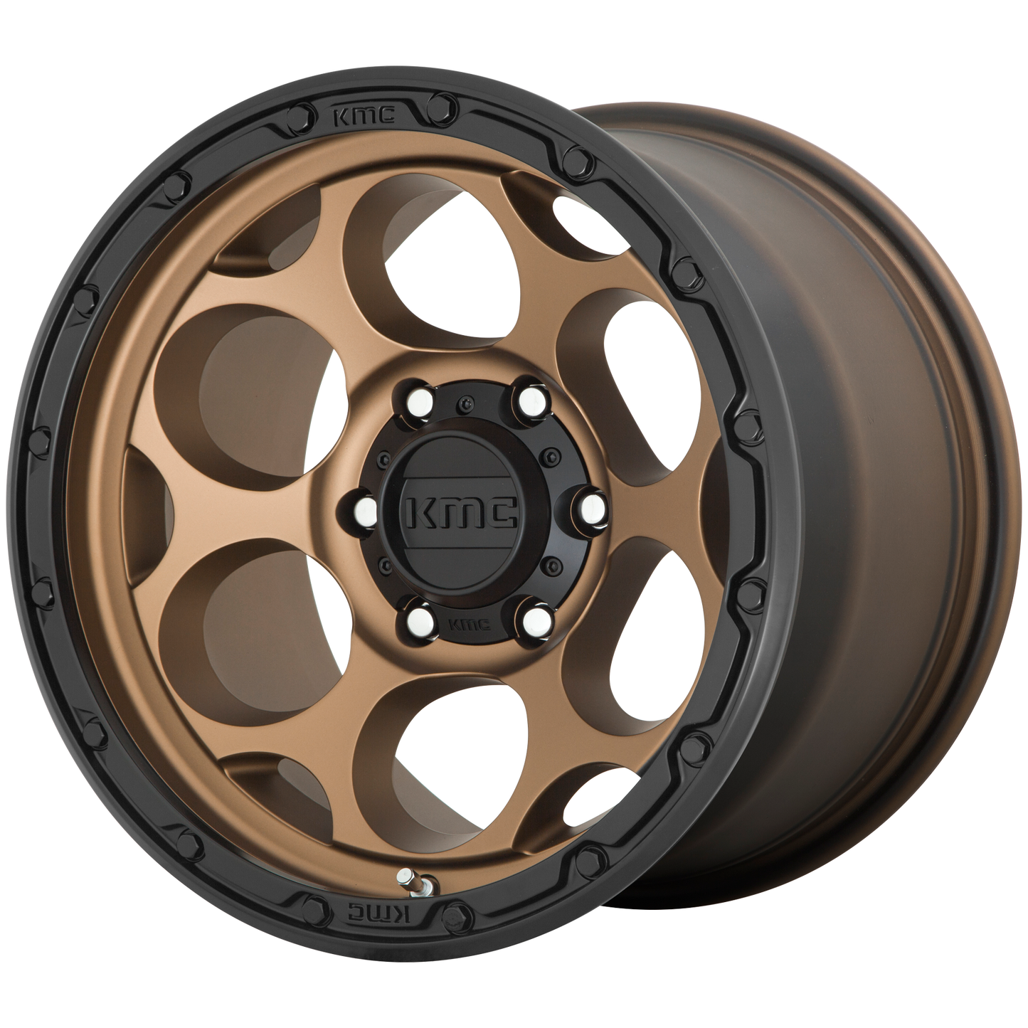 17x8.5 KMC KM541 DIRTY HARRY Matte Bronze With Black Lip Wheel 6x135 (0mm)