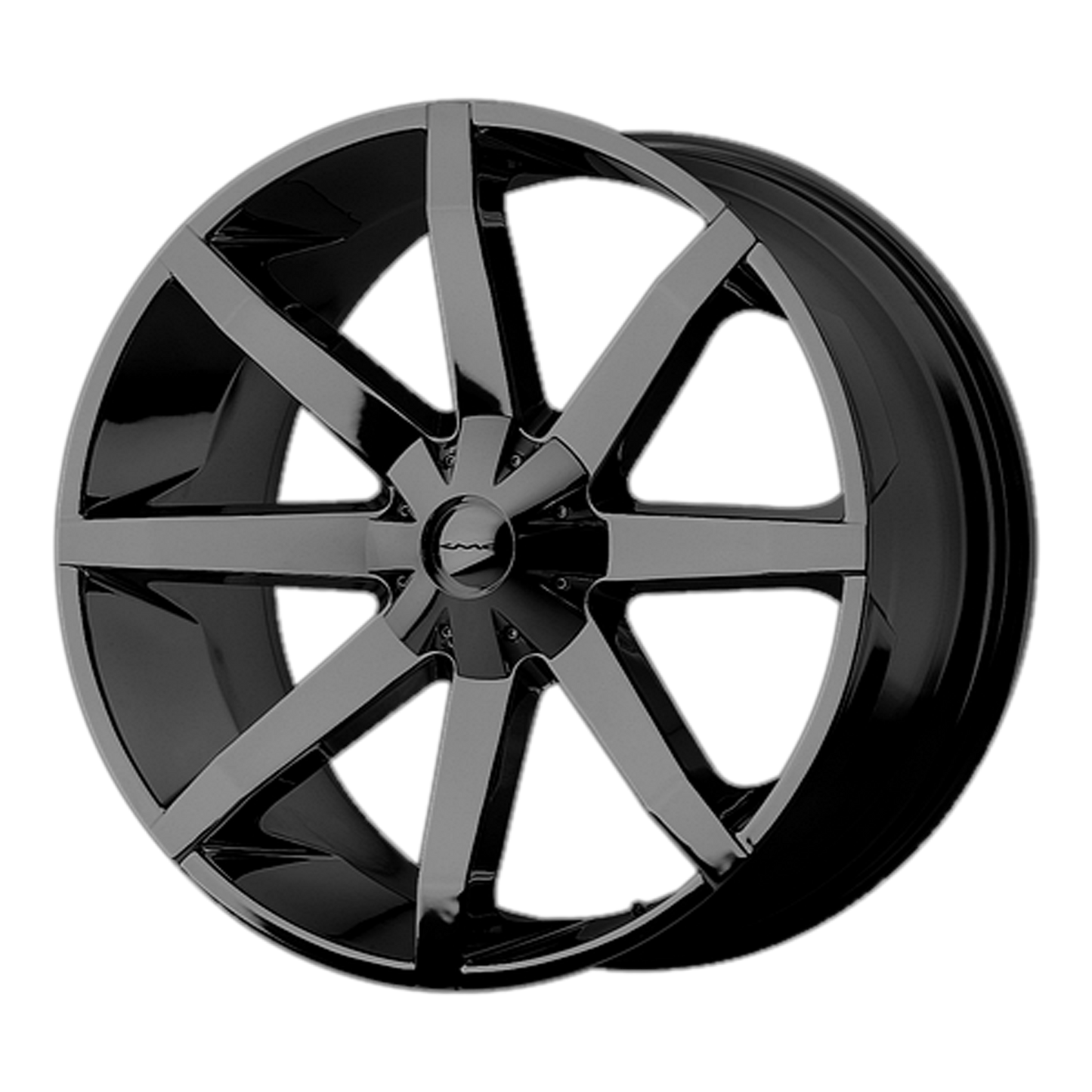 24x9.5 KMC KM651 Gloss Black Wheel Blank (18mm)