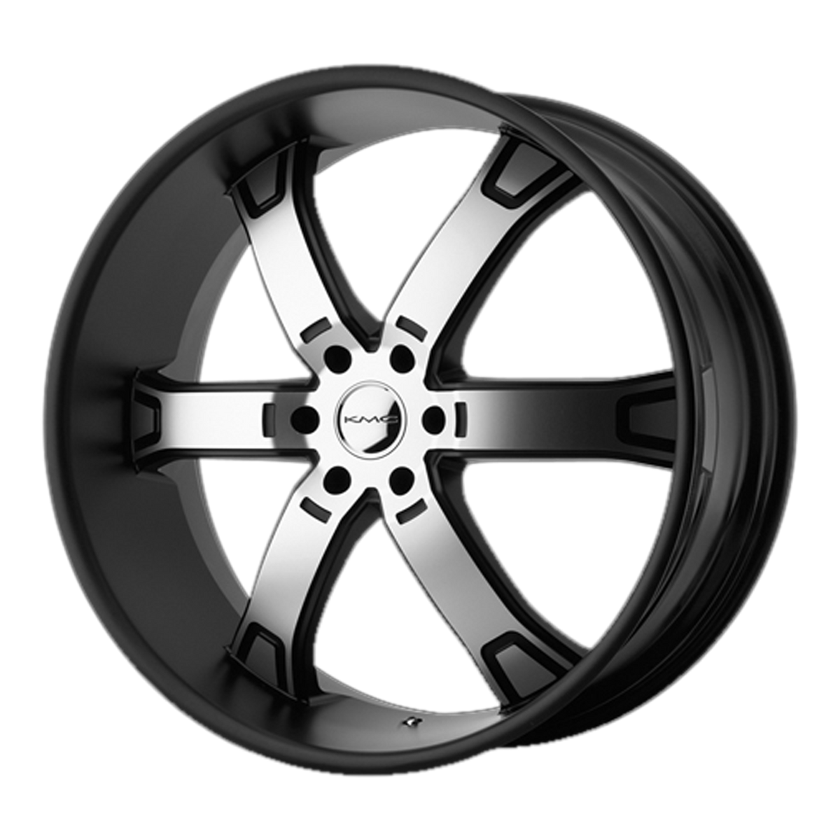 20x9 KMC KM671 Brodie Matte Black Machined Wheel 6x135 (30mm)