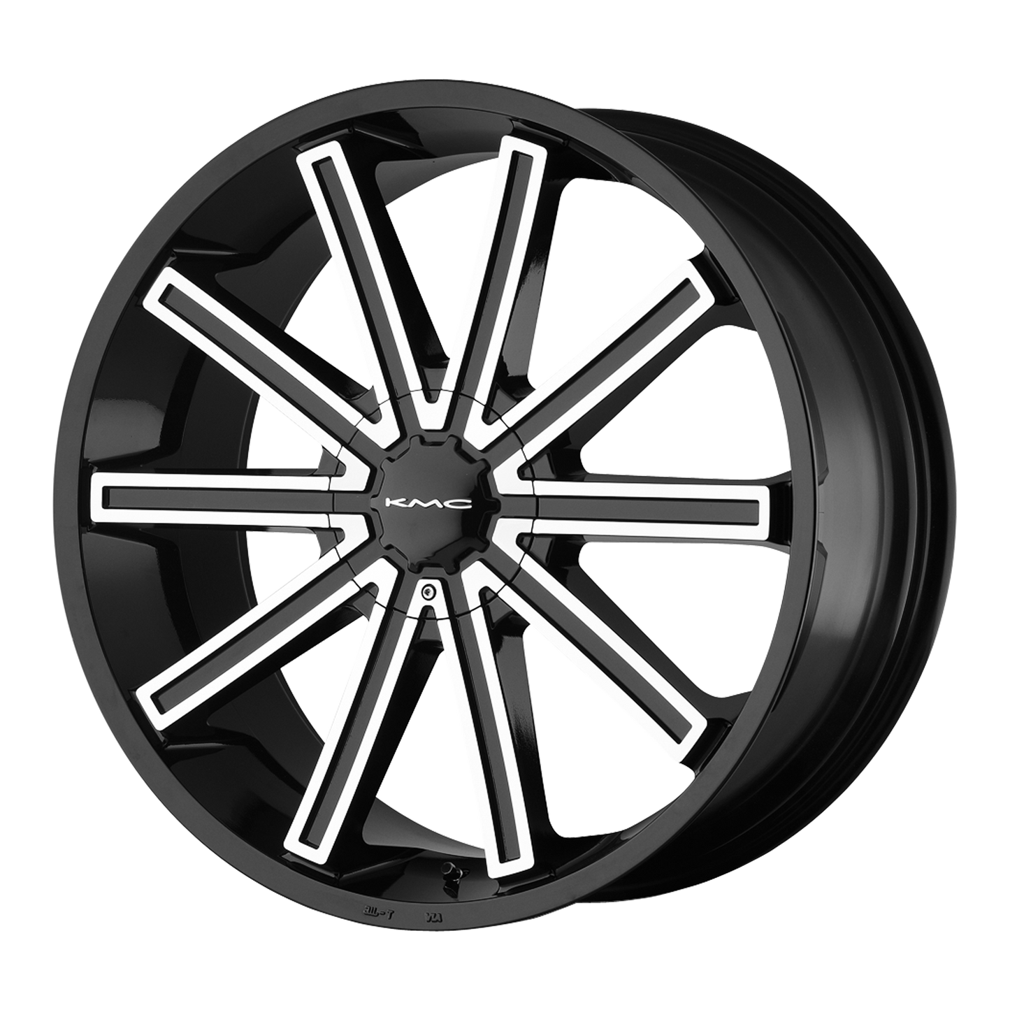 24x9 KMC KM681 Black Machined Wheel 6x135/6x5.5 (38mm)
