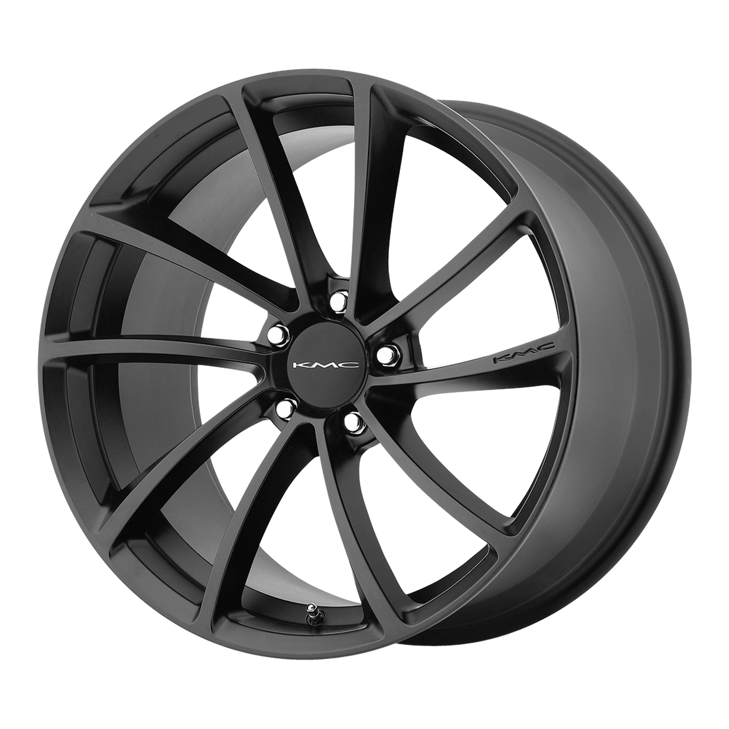 20x8.5 KMC KM691 SPIN Satin Black Wheel 5x120 (35mm)