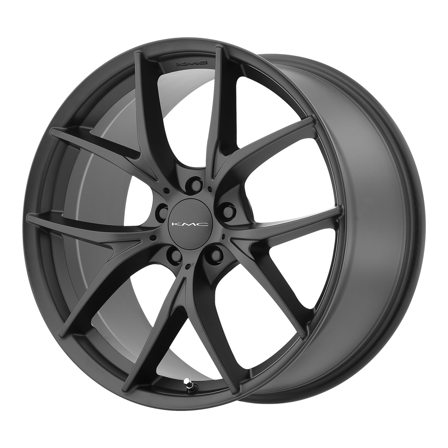 18x8 KMC KM694 WISHBONE Satin Black Wheel 5x4.5 (35mm)