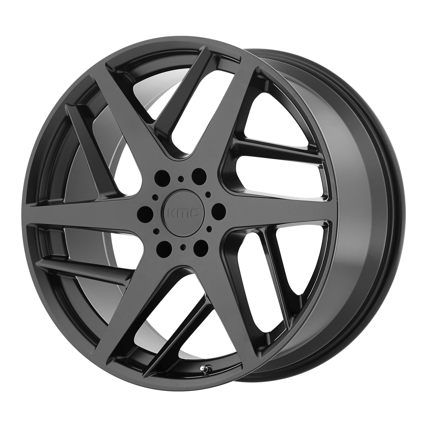 22x9 KMC KM699 Satin Black Wheel 6x5.5 (15mm)