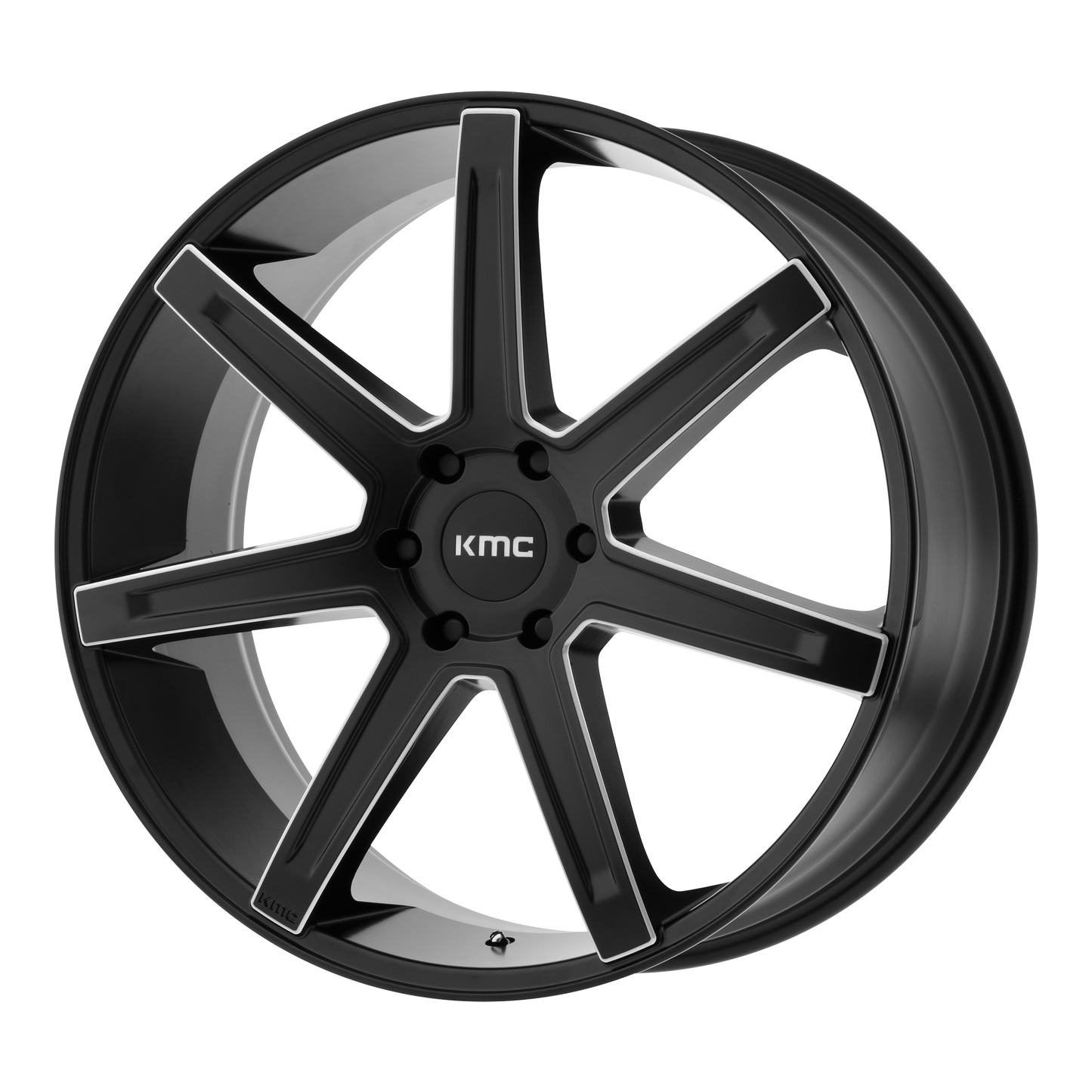 22x9.5 KMC KM700 REVERT Satin Black Milled Wheel 5x5 (38mm)
